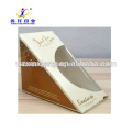 China food grade take away pyramid shaped with clear window sandwich paper boxes in paper cups